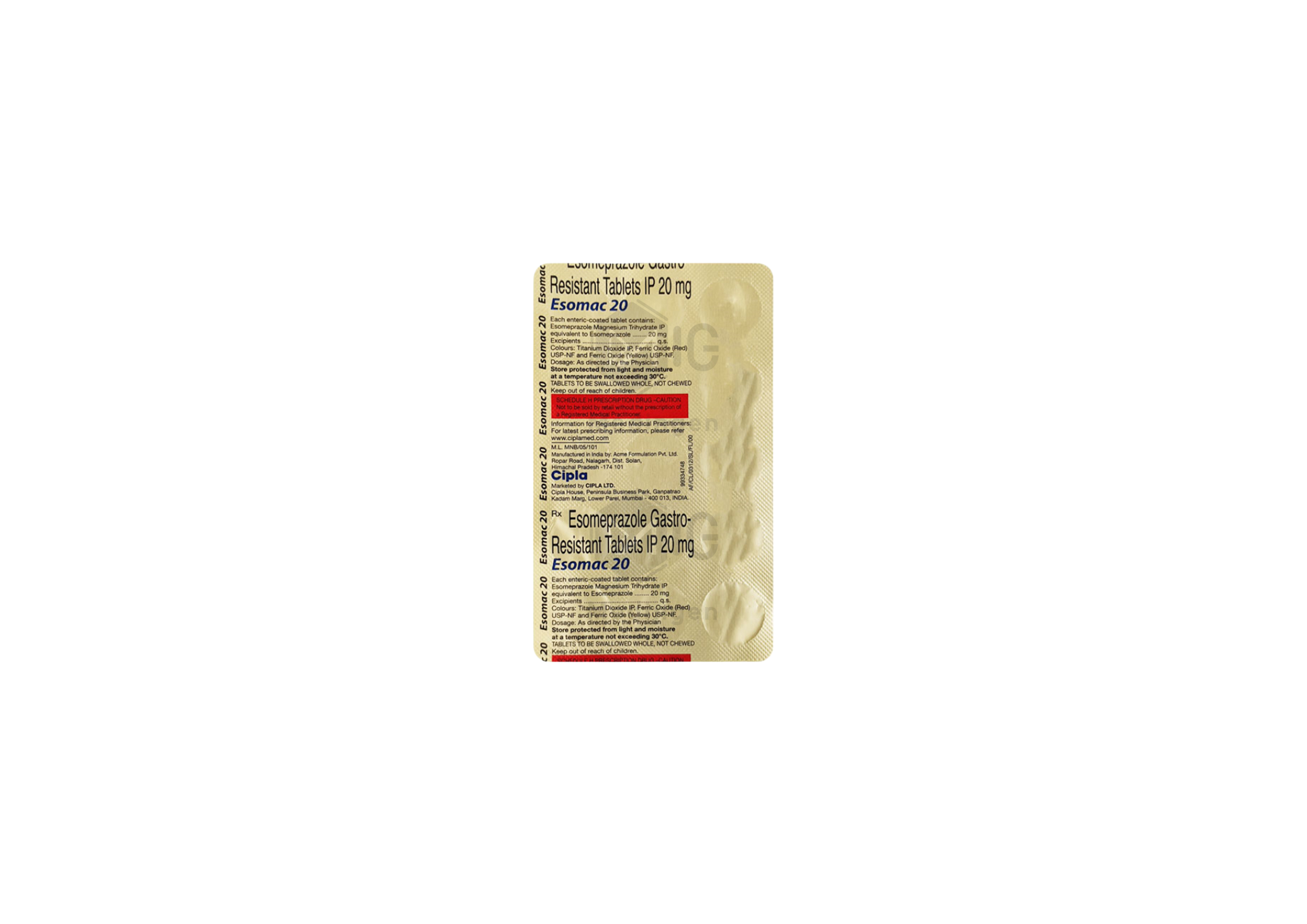 ESOMAC 20MG